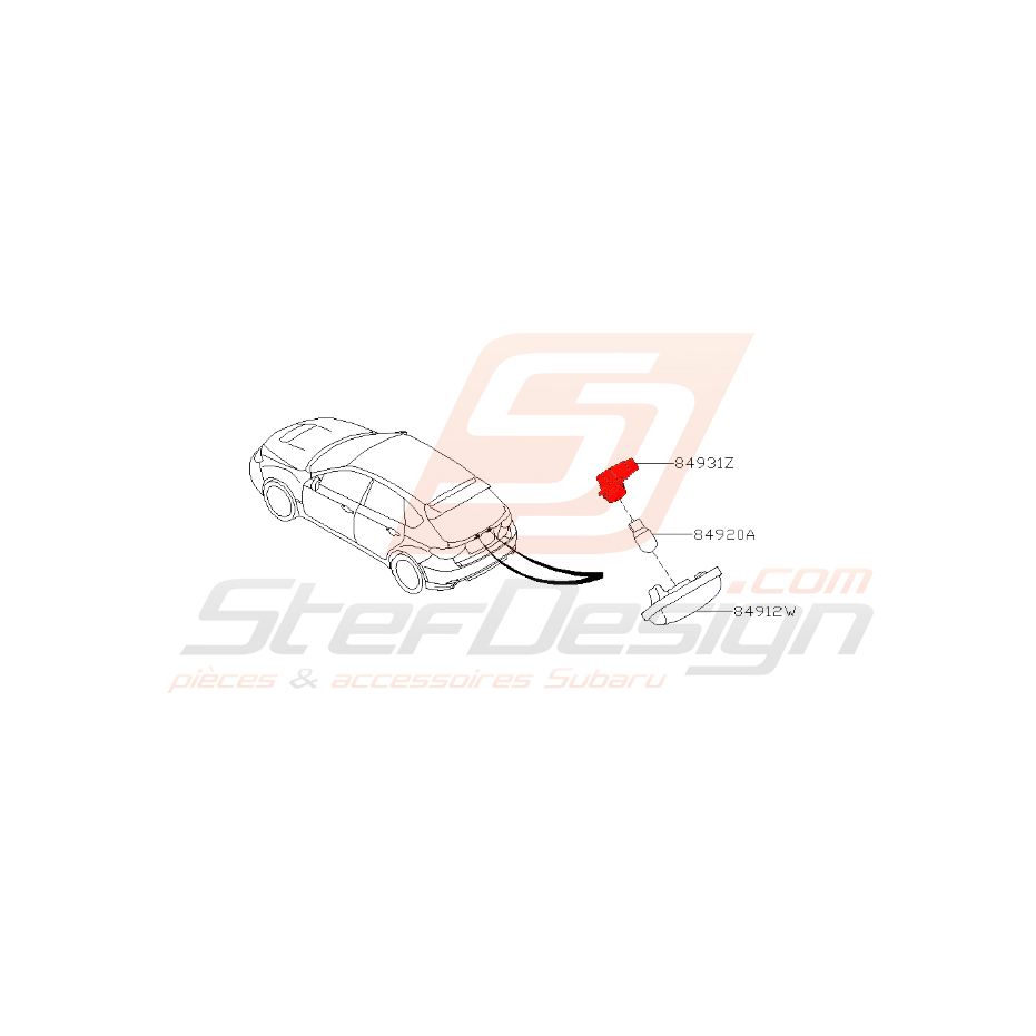 Porte ampoule impreza STI 2.5l 2008-2010