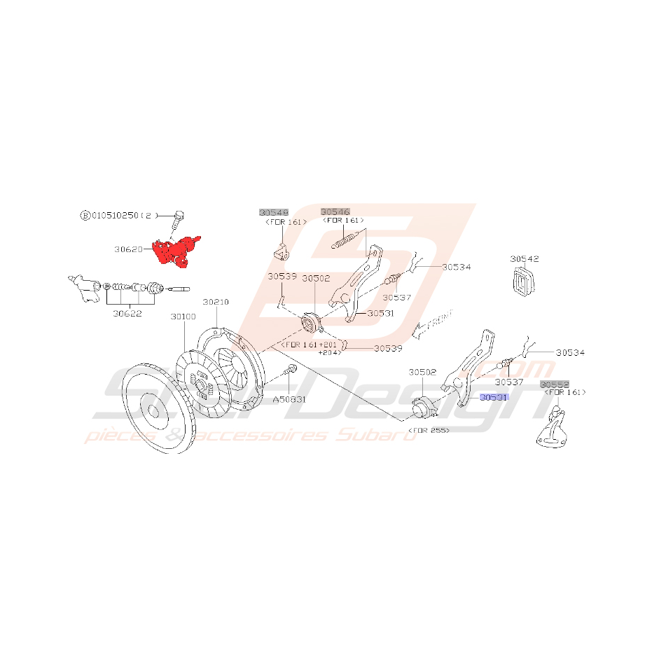 Récepteur d'embrayage Impreza 2.0l R