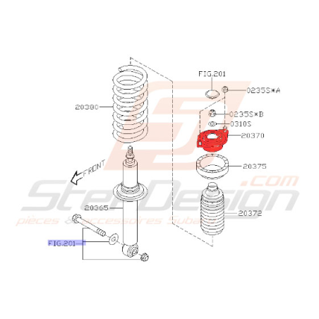 Coupelle arrière subaru Legacy 2004