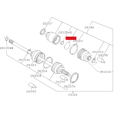 Circlips Cardan avant Origine Subaru GT 1996