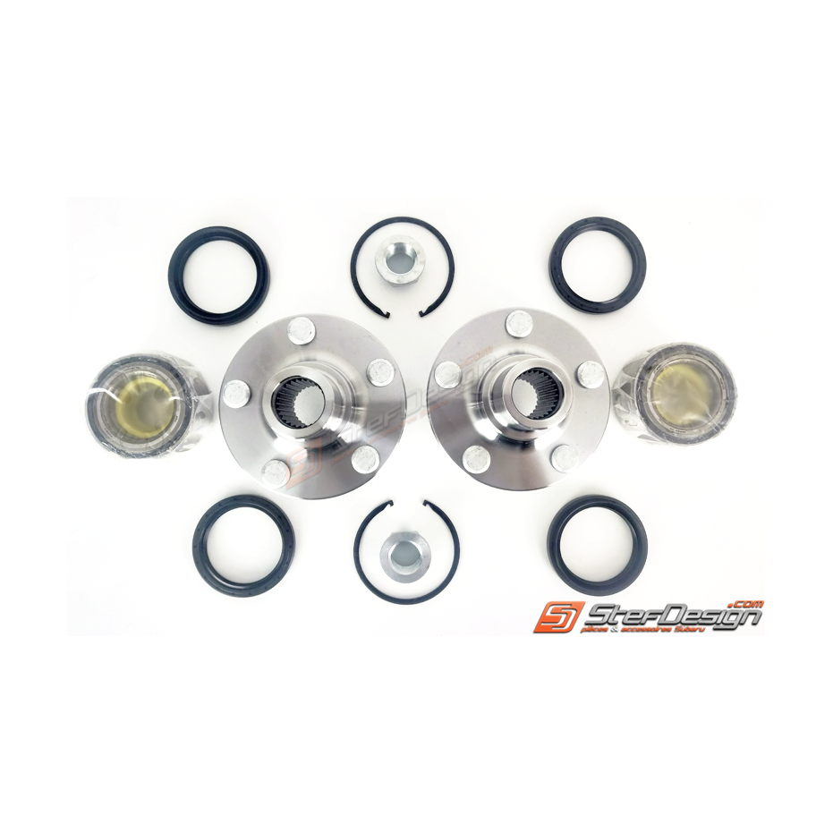 Pack 2 moyeux 2 roulements subaru impreza GT sans ABS WRX 01-07 STI 01-04