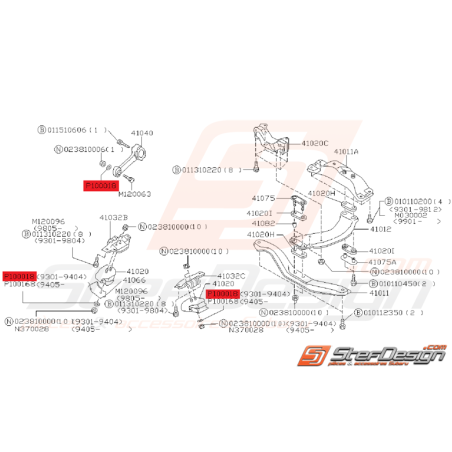 Rondelle de Support de Boite Origine Subaru GT 1993 - 2000