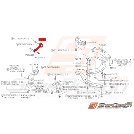 Os de Boite Origine Subaru GT 1993 - 1998