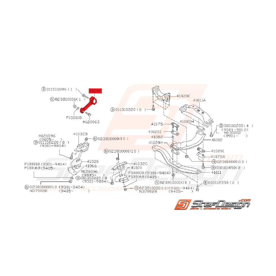 Os de Boite Origine Subaru GT 1999 - 2000 Os de Boite Origine Subaru GT 1999 - 2000