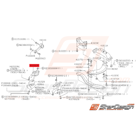 Support Silent Bloc Support de Boite Origine Subaru GT 1993 - 2000