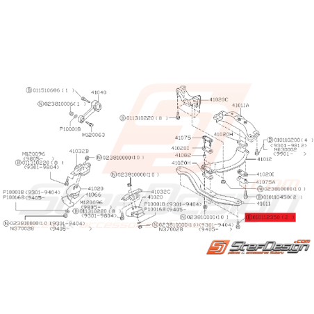 Boulon Support de boite Origine Subaru GT 1993 - 2000
