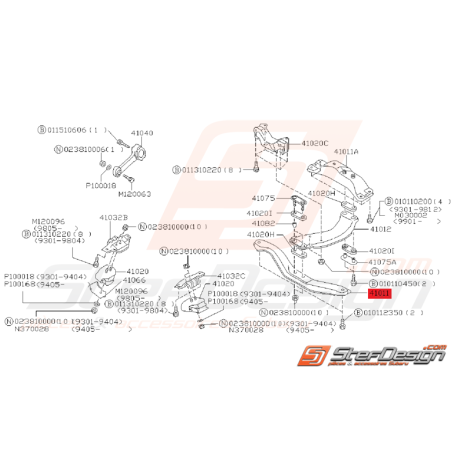 Traverse Avant Support de Boite Origine Subaru GT 93 - 96 WRX 03 - 04