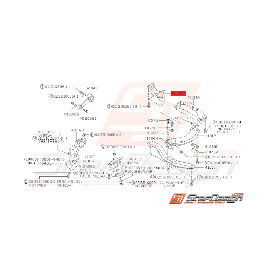 Support Boite de Vitesse Origine Subaru GT 1993 - 2000 Support Boite de Vitesse Origine Subaru GT 1993 - 2000