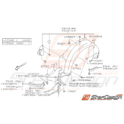 Ensemble passage de roue WRX/STI 03-05