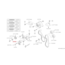 Tendeur courroie d'accessoire SUBARU BRZ-TOYOTA GT86