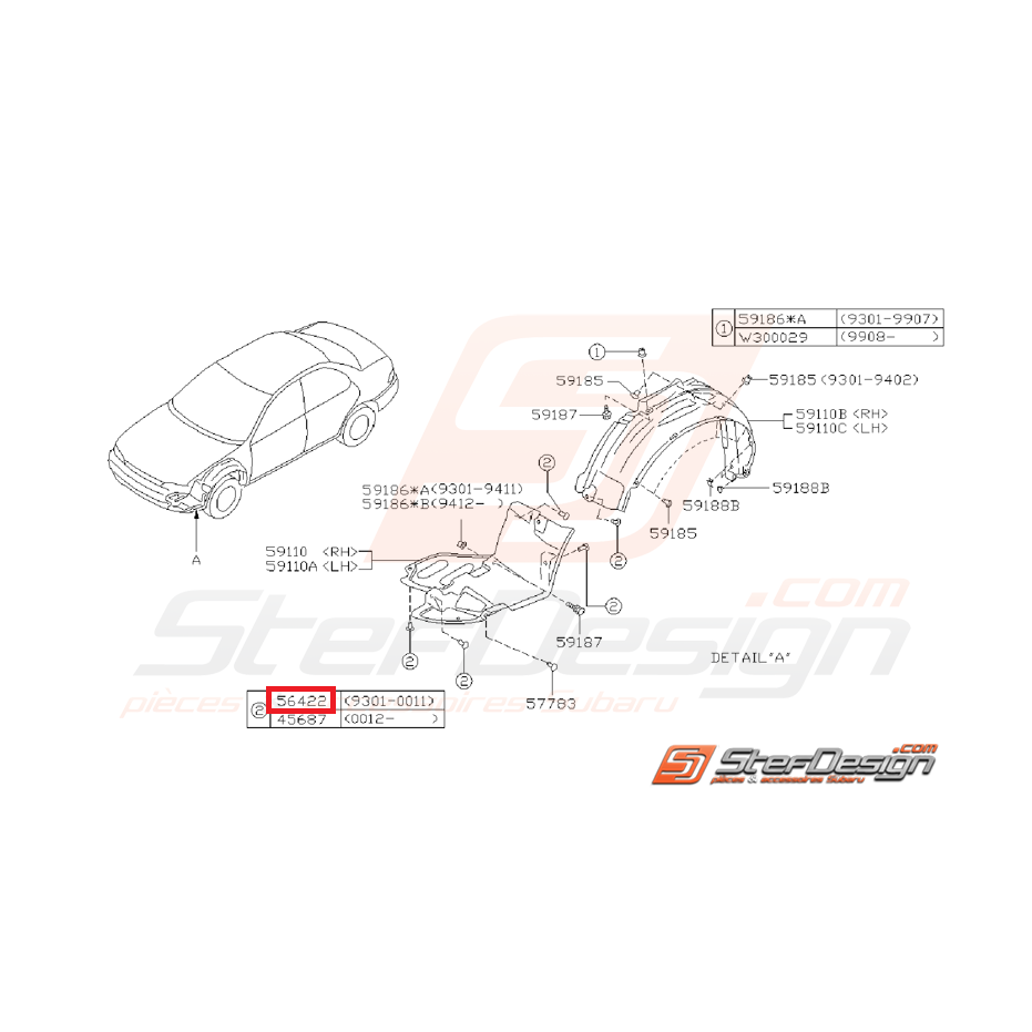 Clip passage de roue 