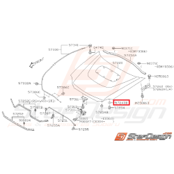 Protection butée caoutchouc capot STI de 2003 à 2005