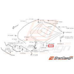 Tampon capot avant subaru GT 93-00 WRX/STI 01-07