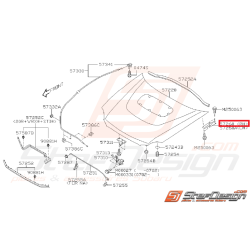 Charnière capot complète avant WRX/STI 01-07