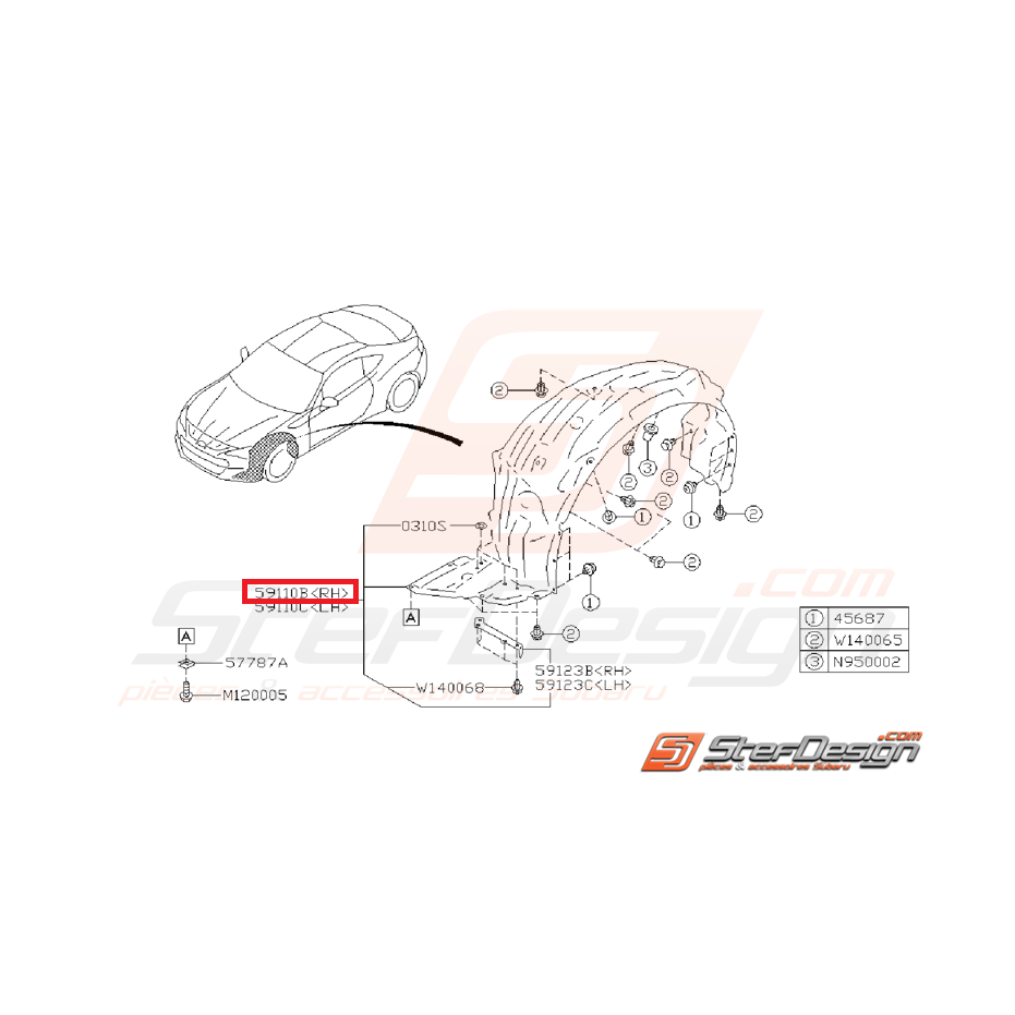 Pare boue SUBARU BRZ - TOYOTA GT86 Pare boue SUBARU BRZ - TOYOTA GT86