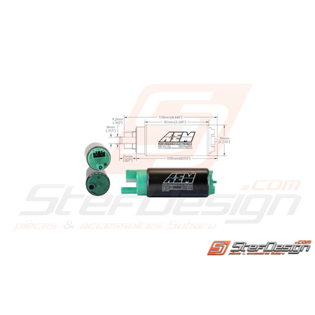 Pompe essence AEM 340L/H subaru GT 93-00 et WRX/STI 01-07 