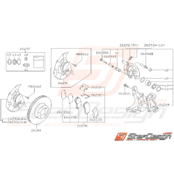 Ensemble frein avant Subaru Impreza GT 1994 - 1996
