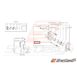 Broche de verrouillage étrier frein arrière GT 99-00 STI/WRX 01-07