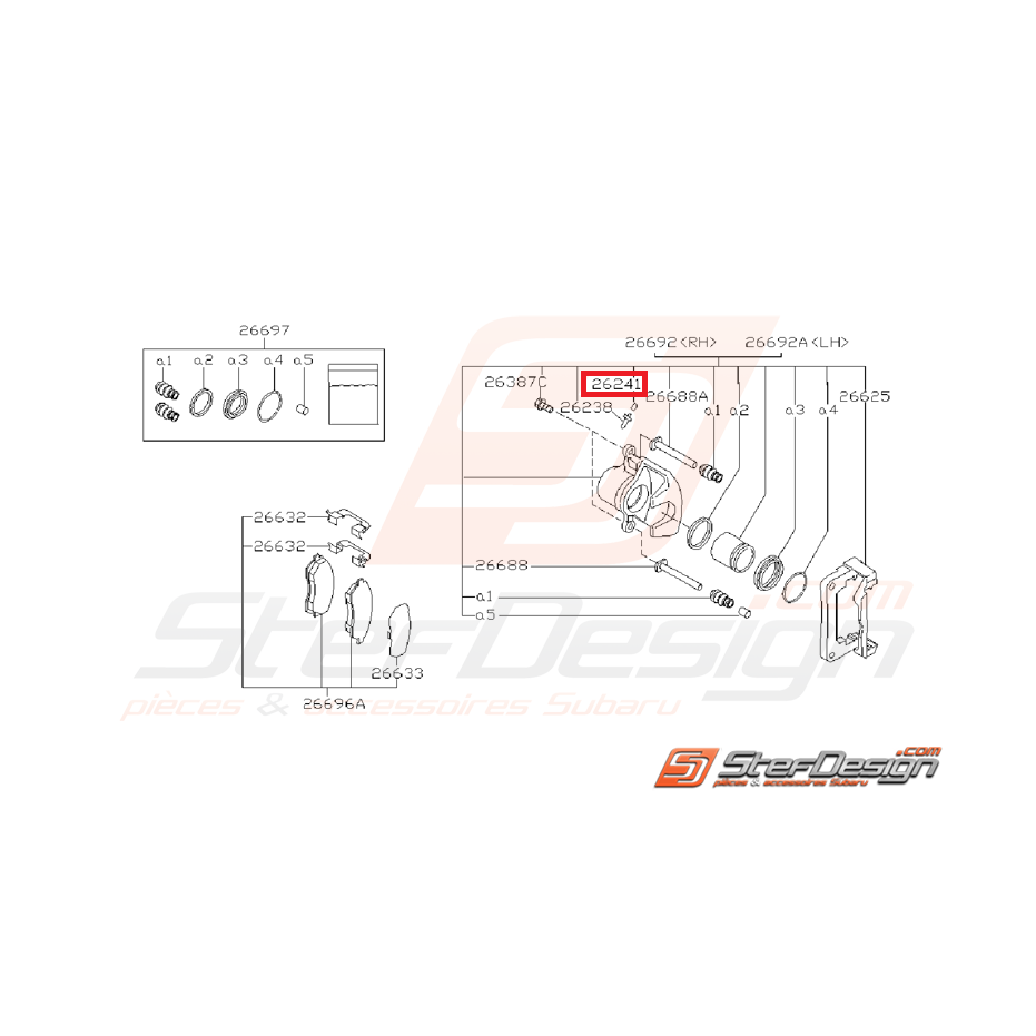 Bouchon de purge étrier arrière GT 99-00