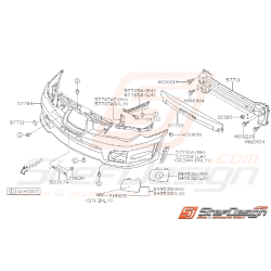 Ensemble Pare Choc Avant Subaru WRX STI 2006 - 2007