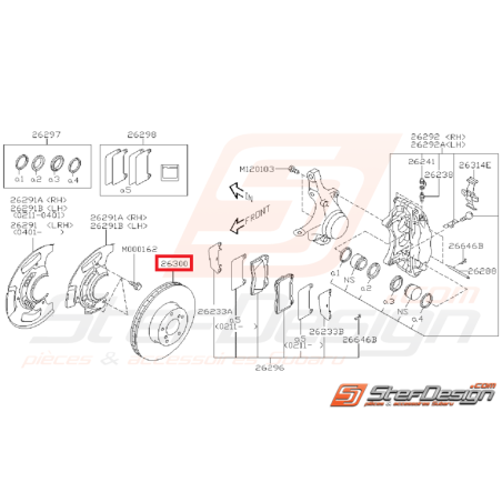 disques avant Grp N subaru  STI 01-04