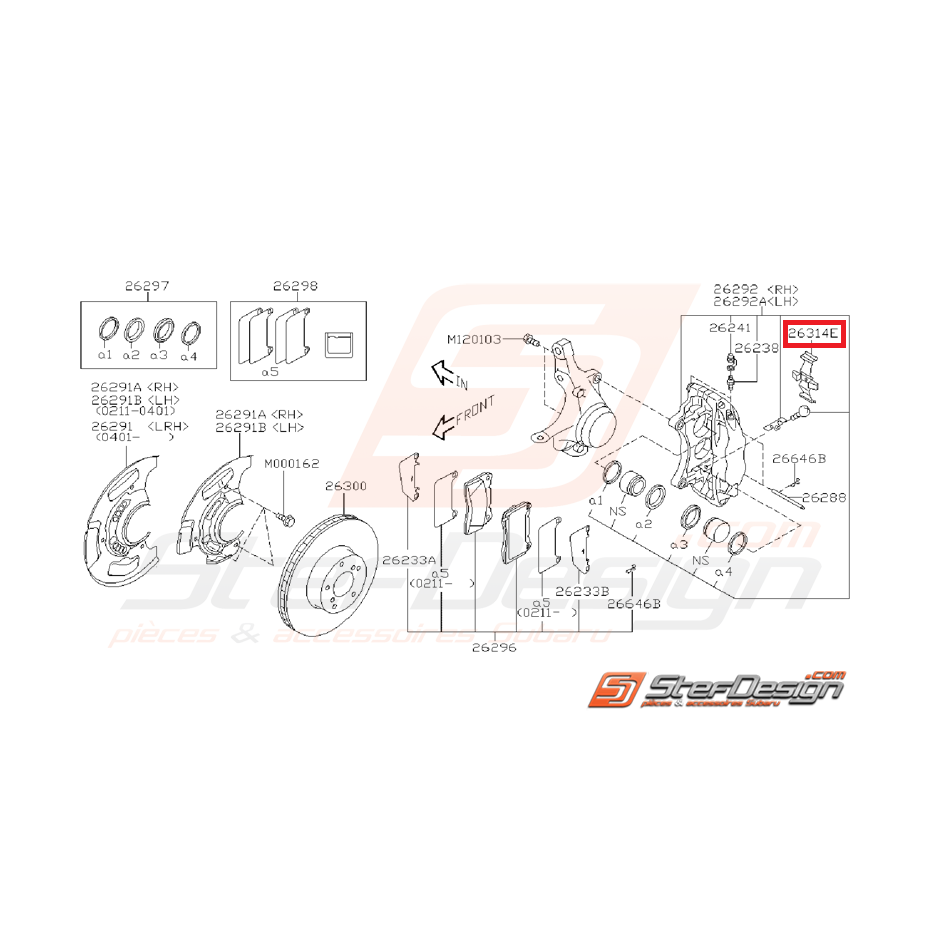 Ressort transversale pour étrier avant BREMBO STI