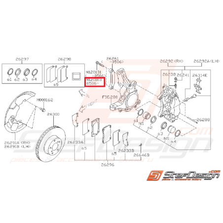 Vis d'étrier avant BREMBO STI (sauf STI 2005)