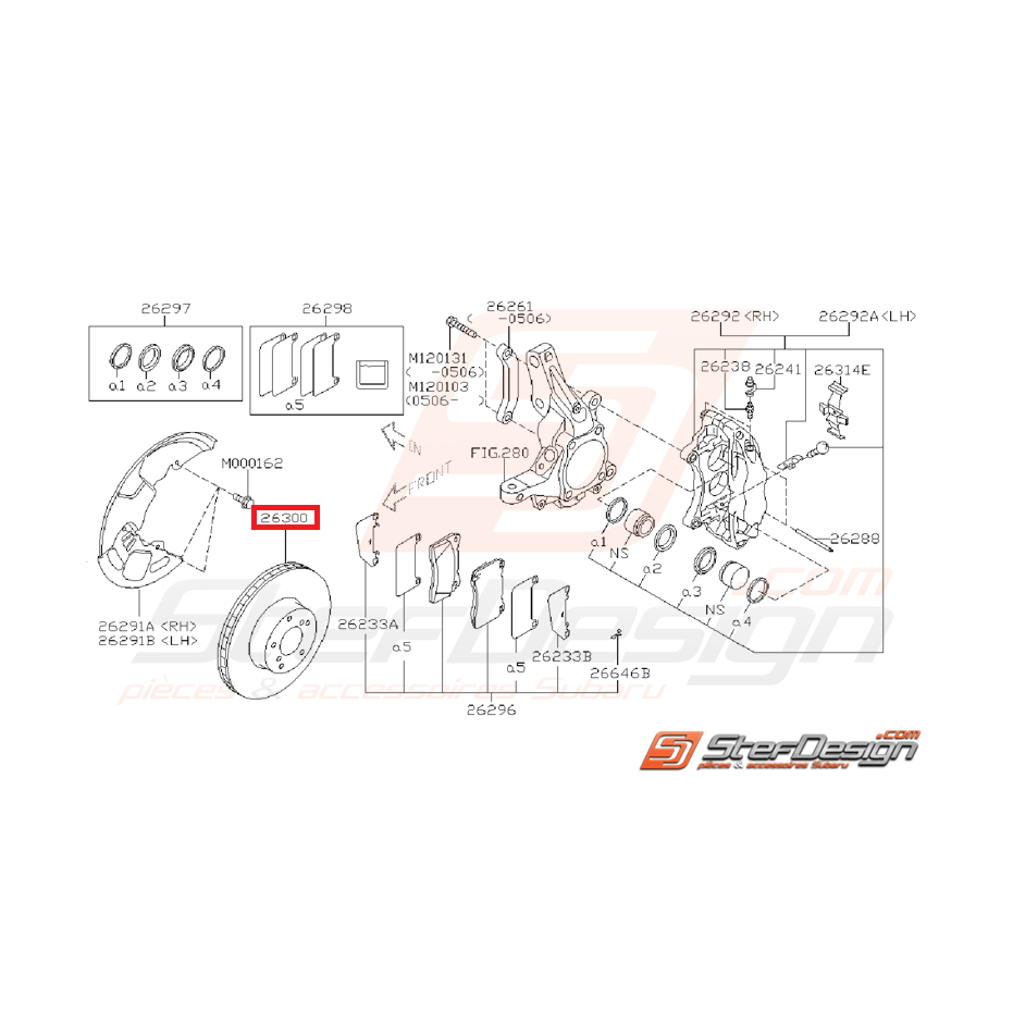 disques avant Grp N  subaru STI 05-16