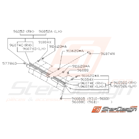 Ensemble bas de caisse GT 93-00