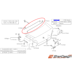 Barre de torsion coffre WRX/STI 01-02