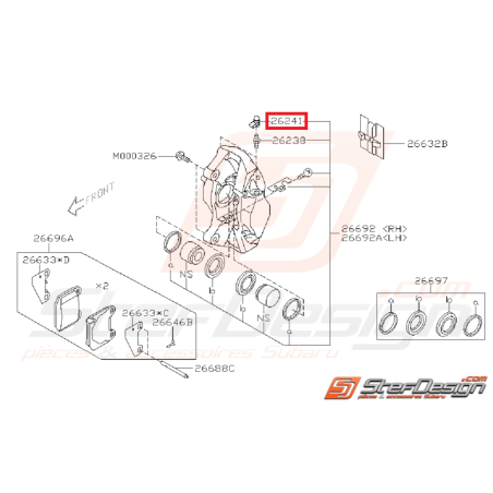 Bouchon vis de purge étrier BREMBO STI 01-16