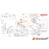 Etrier avant WRX 08-11 Etrier avant WRX 08-11