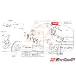 Bouchon vis de purge WRX 08-11 avant et arrière BRZ / TOYOTA GT 86