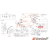Axe fixation plaquette WRX 08-11 Axe fixation plaquette WRX 08-11