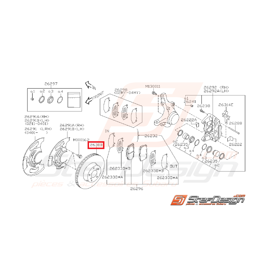 disques avant Grp N SUBARU GT 99-00  WRX 01-10 BRZ-GT86 disques avant Grp N SUBARU GT 99-00  WRX 01-10 BRZ-GT86