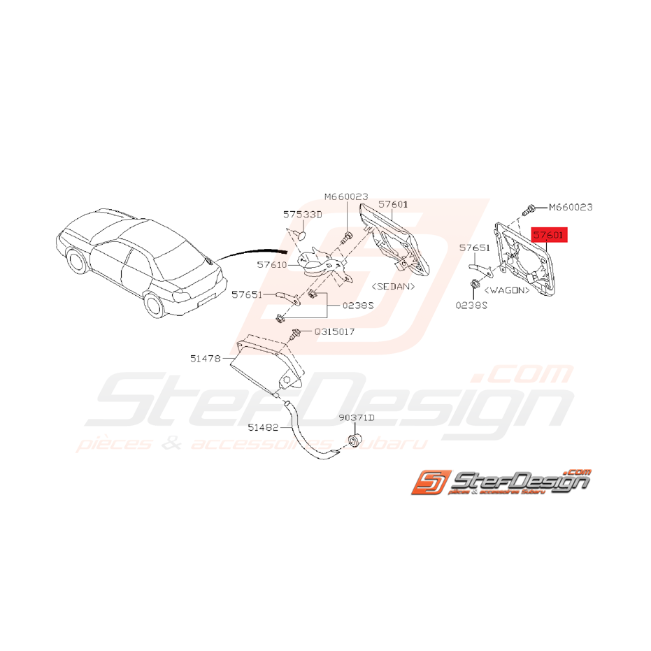 Trappe essence Subaru WRX 2001 - 2007 Break