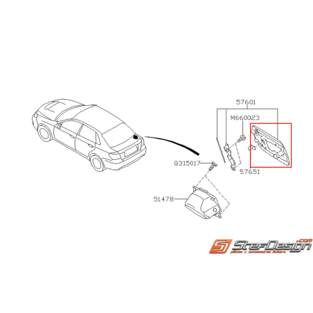 Trappe d'essence STI 08-14