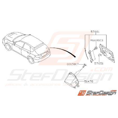 Ensemble Trappe à Essence Subaru STI 2008 - 2014