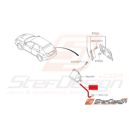 Flexible de Vidange Origine Subaru WRX 2008 - 2011