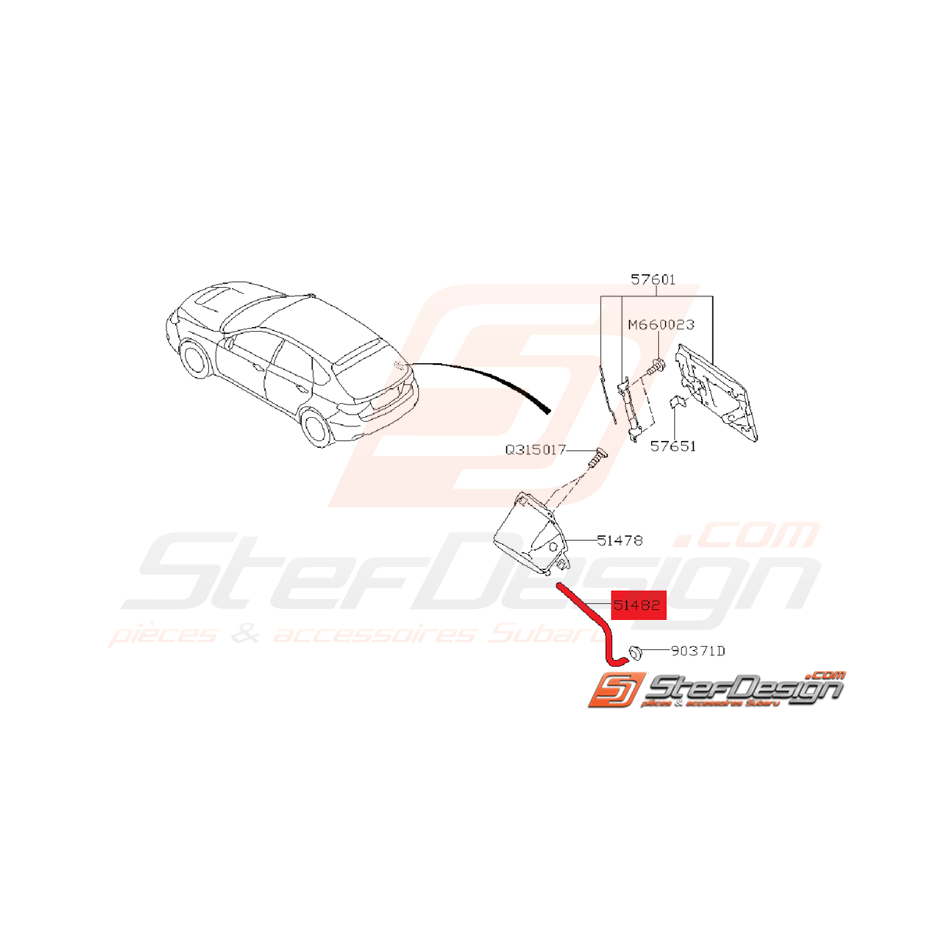 Flexible de Vidange Origine Subaru WRX 2008 - 2011