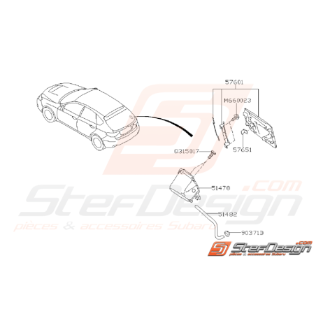 Ensemble trappe essence WRX 08-11