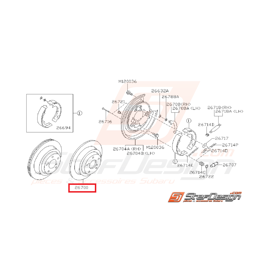 disques arrière Grp N subaru STI 05-07