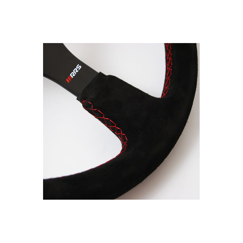 Volant "RRS" 3 branches noir 350mm Plat