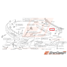 Écrou traverse de renfort pare-choc WRX/STI 01-05 Écrou traverse de renfort pare-choc WRX/STI 01-05