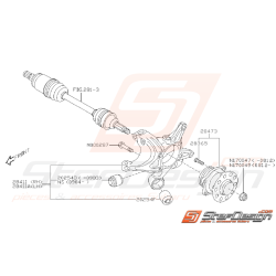 Ensemble porte moyeu arrière WRX 08-11