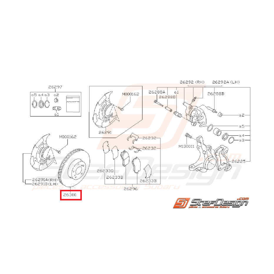 disques avant Grp N subaru GT 94-98