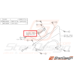 Supports d'aile avant STI/WRX 08-14
