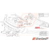 Écrou traverse de renfort pare-choc WRX/STI 01-05 Écrou traverse de renfort pare-choc WRX/STI 01-05