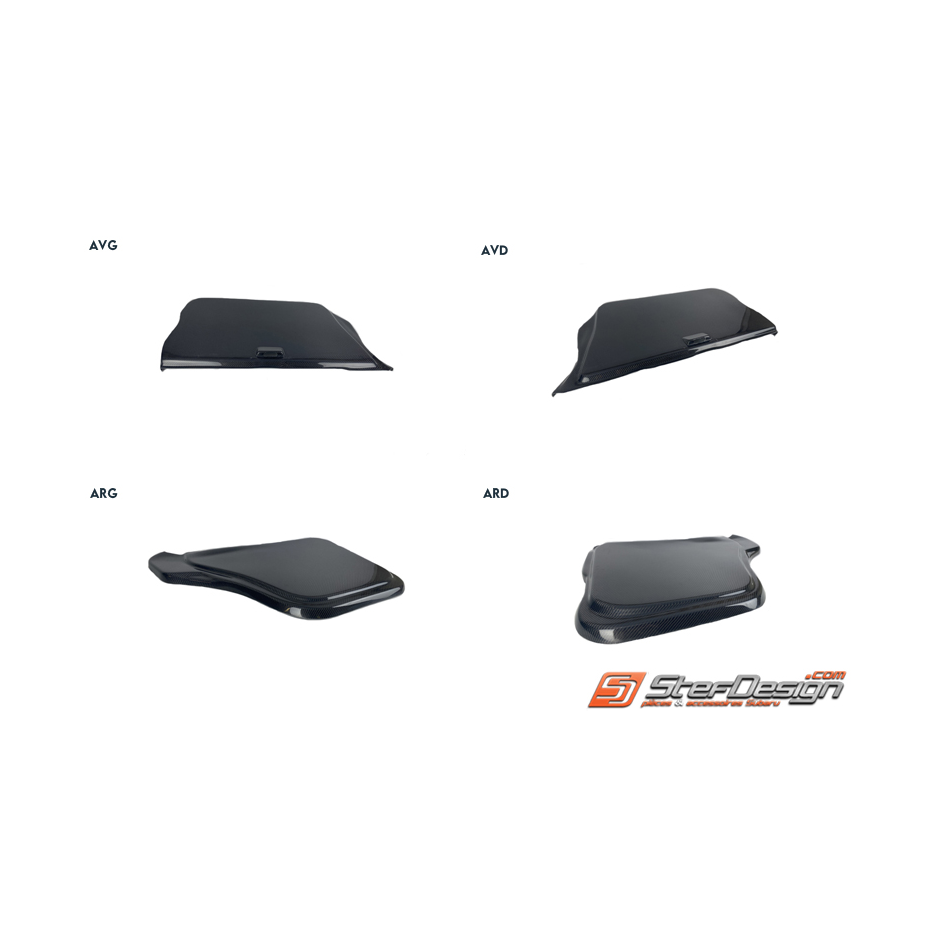 Jeu de 4 panneaux de porte CARBONE pour SUBARU impreza GT 93-00