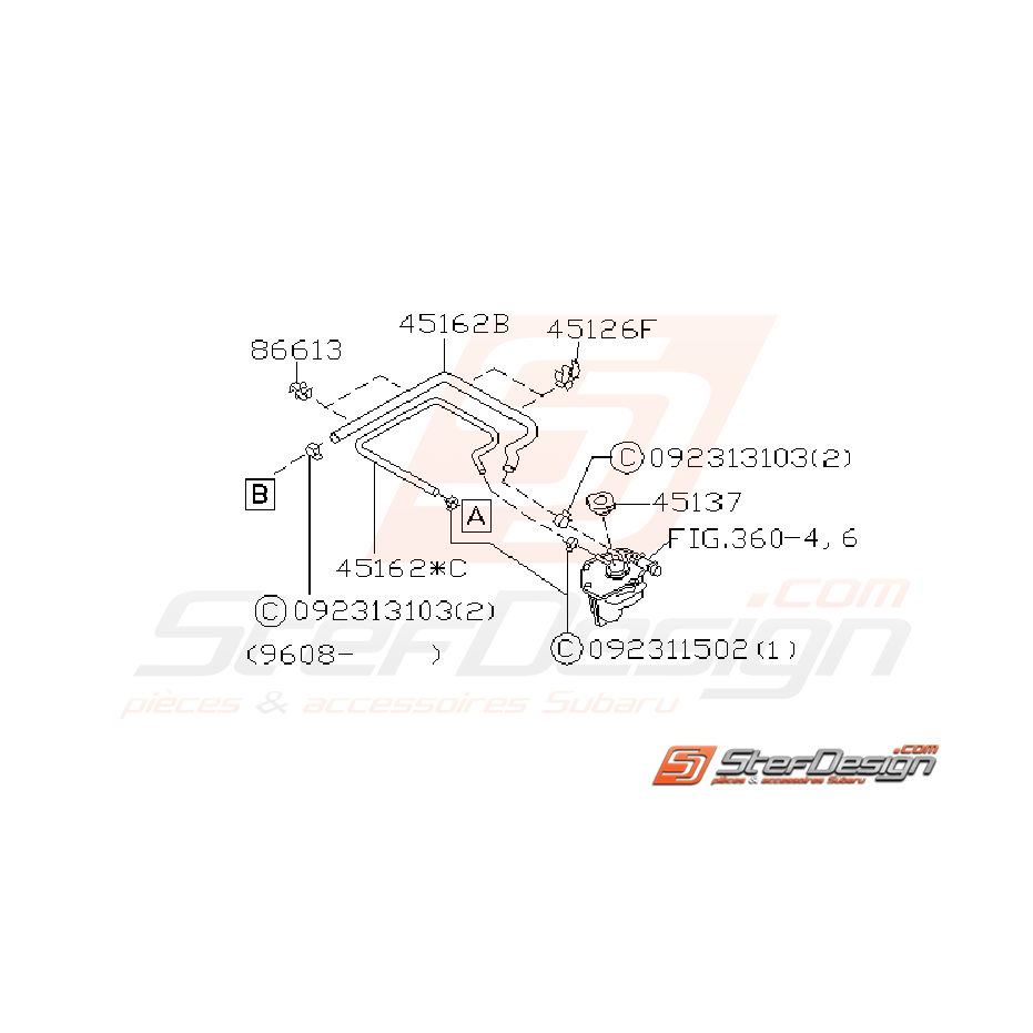 Ensemble durite de vase d'expansion GT 97-00